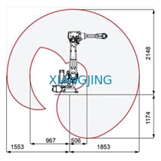 ABB IRB 2600ID 6 주축 로봇 휴머노이드 기계를 취급하는 사용된 ABB 산업용 로봇 소재