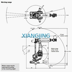 M-900 IB 280 6 축 로봇 로봇 핸들링과 산업적인 필드를 위한 드릴링 로봇